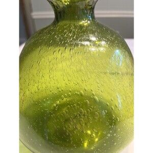 Pier 1 Lime Bubble Glass Vase